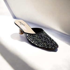 Rhinestone Nagra Heel