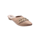 Nagra Semi Heel With Pearls