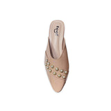 Nagra Semi Heel With Pearls