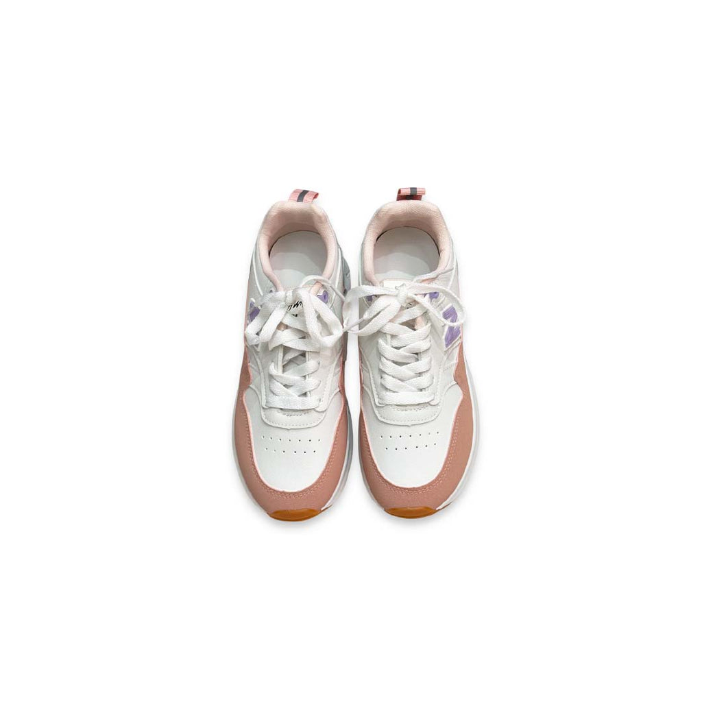 Textured Low-Ankle Sneakers with Lace-Up Closure