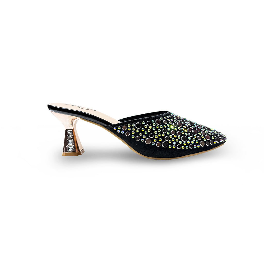 Rhinestone Nagra Heel