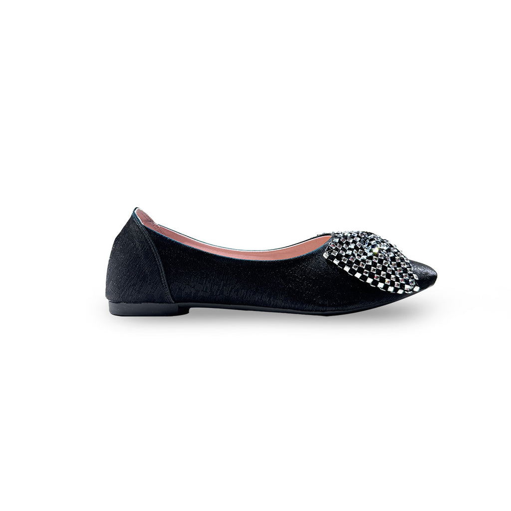 Rhinestone Bow Pumps