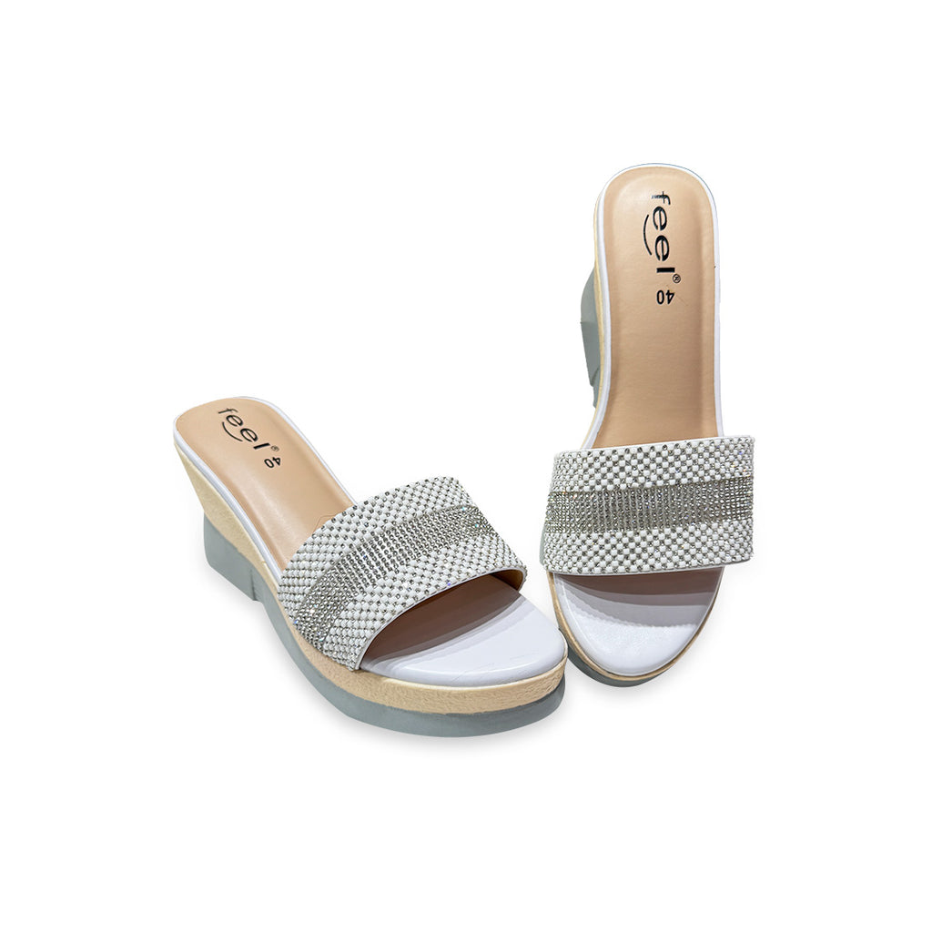 Stone Deco Balance Heel