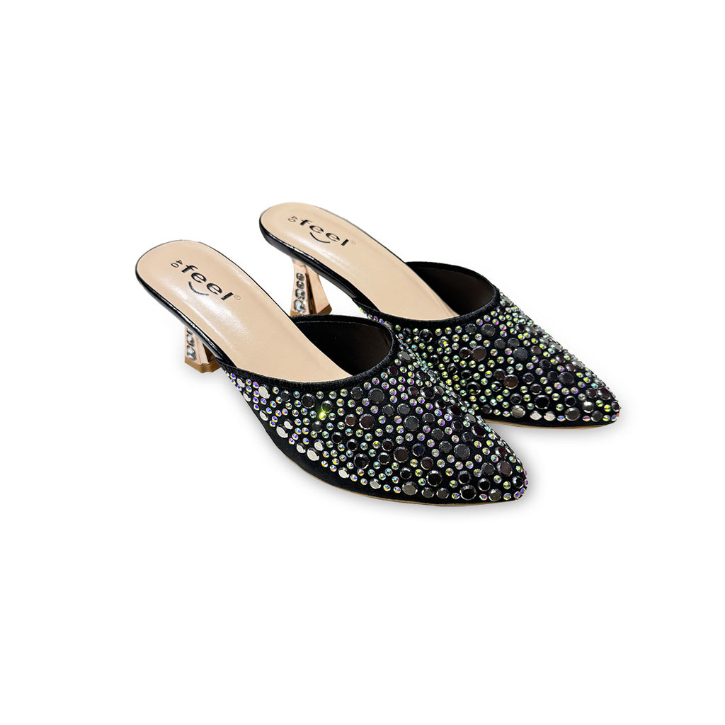 Rhinestone Nagra Heel