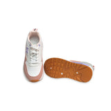 Textured Low-Ankle Sneakers with Lace-Up Closure