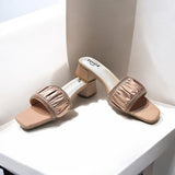 Slider Semi Box Heel