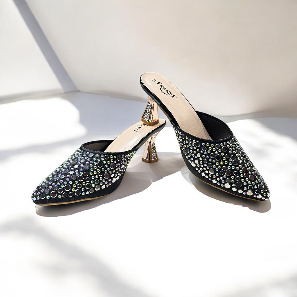 Rhinestone Nagra Heel