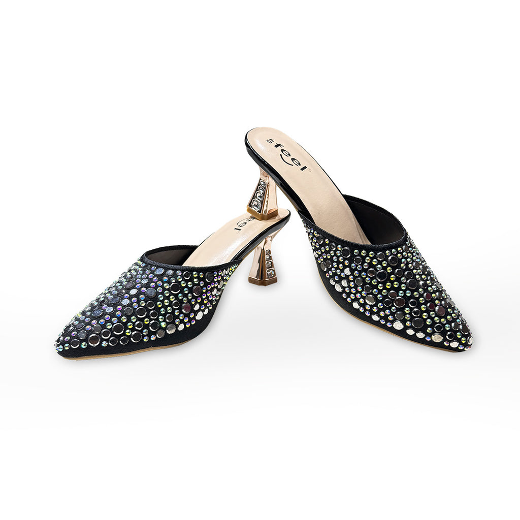 Rhinestone Nagra Heel