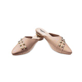 Nagra Semi Heel With Pearls