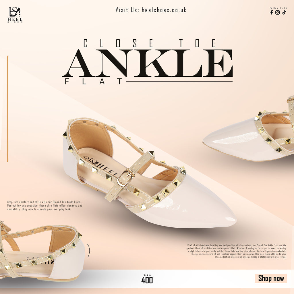 CLOSE TOE ANKLE FLAT