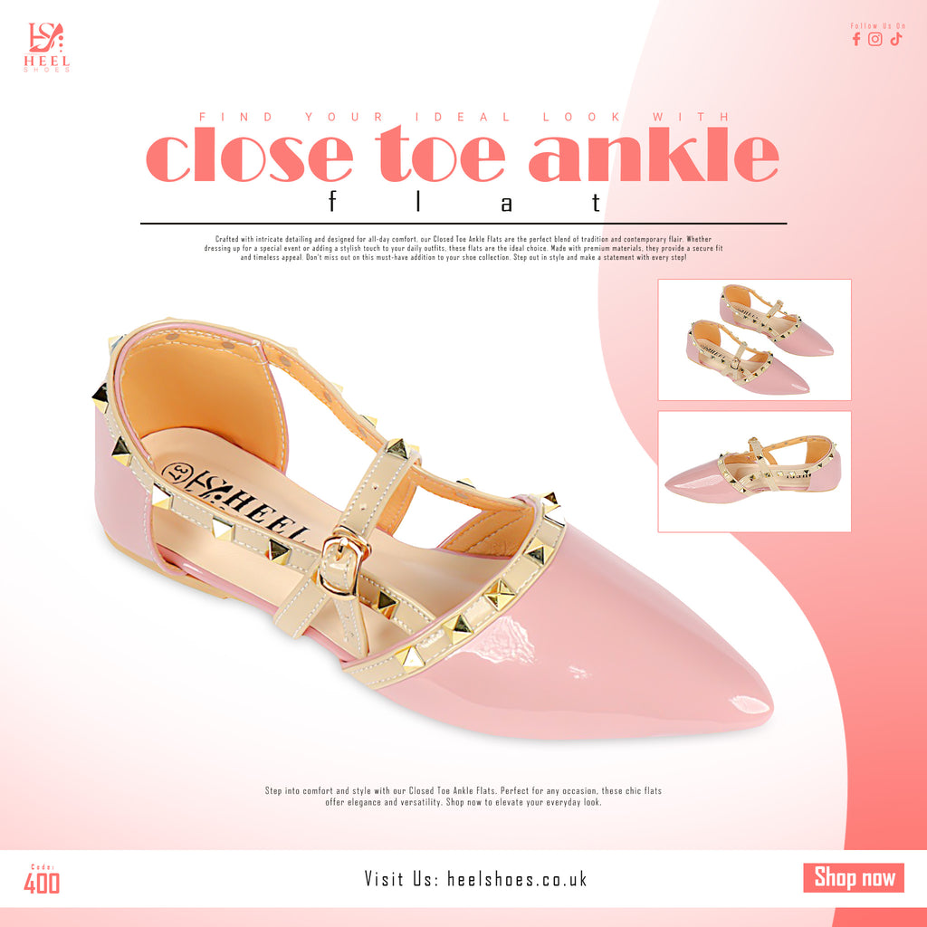 CLOSE TOE ANKLE FLAT