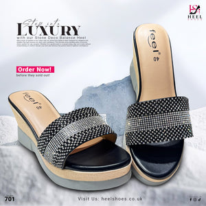 Stone Deco Balance Heel