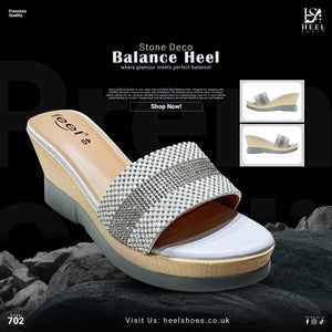 Stone Deco Balance Heel