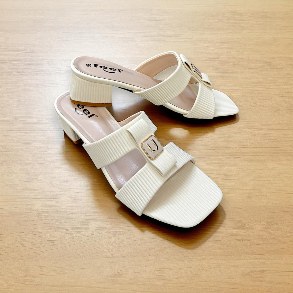 Two Strap Box Heel