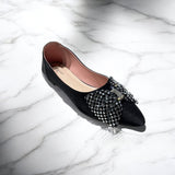 Rhinestone Bow Pumps