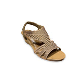 Rhinestone Wedge Heel Sandal