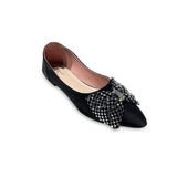 Rhinestone Bow Pumps