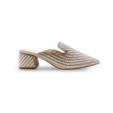Rhinestone Nagra Semi Box Heel