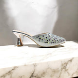 Rhinestone Nagra Heel