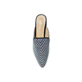 Rhinestone Nagra Semi Box Heel