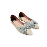 Rhinestone Bow Pumps