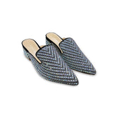 Rhinestone Nagra Semi Box Heel