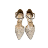 Women Pointed Toe Deco Pencil Heel