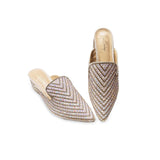 Rhinestone Nagra Semi Box Heel