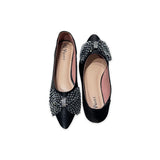 Rhinestone Bow Pumps