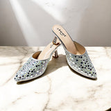 Rhinestone Nagra Heel