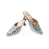 Rhinestone Nagra Heel