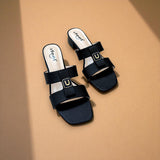Two Strap Box Heel
