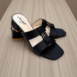Two Strap Box Heel