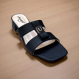Two Strap Box Heel