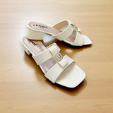 Two Strap Box Heel