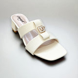 Two Strap Box Heel