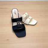 Two Strap Box Heel