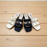 Two Strap Box Heel