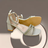Box Heel With Belt