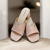 Women Slide Box Heel-915