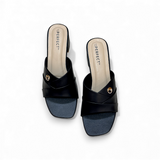 Women Slide Box Heel-916