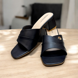 Women Slide Box Heel-916