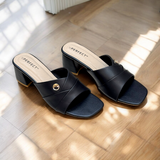 Women Slide Box Heel-916